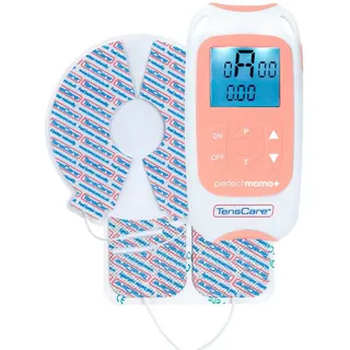 TensCare Perfect Mama+ TENS gerät zur Schmerzlinderung während der Geburt, lindern Rückenschmerzen während der Schwangerschaft. Geben Sie Informationen zu Kontraktionszeiten und die Dauer der Wehen.