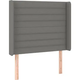 vidaXL Boxspringbett 100 x 200 cm Dunkelgrau