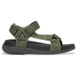 Fitflop für Herren. IW6-C80 F-Mode grüne Sandalen (42), Wohnung, Klettverschluss, Lässig