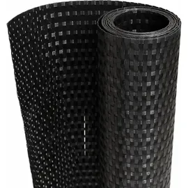 vidaXL Balkonverkleidung 500 x 90 cm Schwarz Rattan