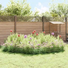 vidaXL Zaun-Set 95 x 30 cm Silber/Stahl