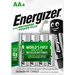 NiMH-Akkus wiederaufladbar Energizer 4 AA/HR6 2000 mAh EINHEITSGRÖSSE