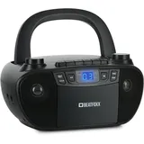 Kompakter Batterie-Radiorecorder mit CD-Fach und Kassettendeck ideal für Kinder