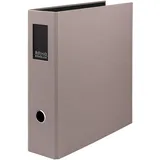 RÖSSLER 1317452499 - S.O.H.O. Ordner DIN A4 mit Rückenschild, Rückenbreite 85 mm, Taupe, 1 Stück
