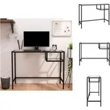 vidaXL Computertisch Transparent 100x36x74 cm Glas - Schreibtische - Transparent