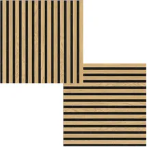 fibrotech® Akustikpaneel SQUARE Oiled Oak 2 St. 52 x 52 x 2,2 cm