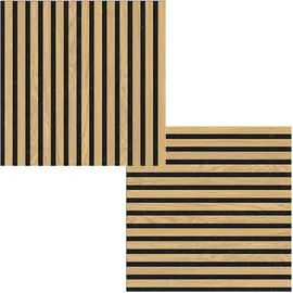 fibrotech® Akustikpaneel SQUARE Oiled Oak 2 St. 52 x 52 x 2,2 cm