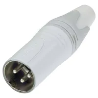 Neutrik NC3MXX-WT XLR-Steckverbinder Stecker, gerade Polzahl: 3 Weiß 1St.
