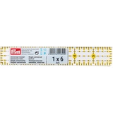 Prym 611645 Universal-Lineal 1 x 6 inch, Omnigrid, transparent