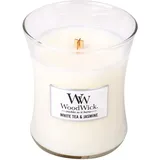 Woodwick White Tea & Jasmine Duftkerze mit Holzdocht 275 g
