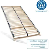 Lattenrost 100x200, Ergonomischer 7 Zonen Lattenrost mit stabilem Buchenholzrahmen, 28 Latten, Hergestellt in Deutschland, Selbstmontage, Traglast ...
