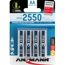 Ansmann NiMH Akku Mignon AA 2400 mAh 4 St.