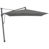 XXXLutz Glatz Sonnenschirm, Anthrazit, Dunkelgrau, 400x300 cm, 360° drehbar, Sonnen- & Sichtschutz, Sonnenschirme, Sonnenschirme rechteckig