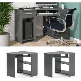Vicco Eckschreibtisch Odin Anthrazit 83 x 76 cm,