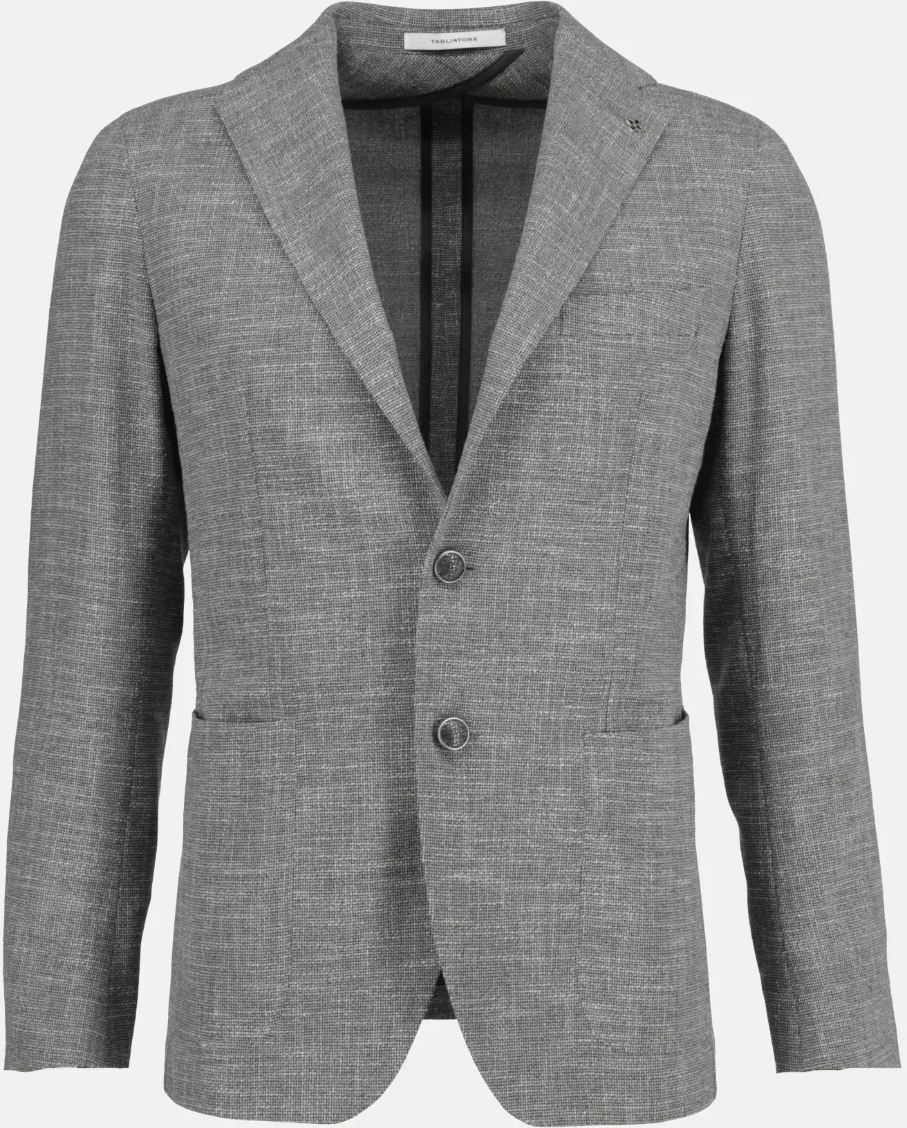Slim-Fit Sakko aus Woll-Seide-Mix Grau 52