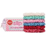 Slip pure silk skinny scrunchies with complimentary pouch - high tide Haarschmuck