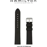 Hamilton Silikon/Kautschuk Khaki Iii Band-set Kunststoff-schwarz-20/18 Xl H693.684.200 - schwarz