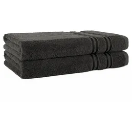 hammetex Duschtuch 70 x 140 cm grau 2 St.