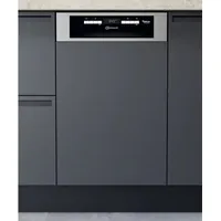 Bauknecht BSBO 3O35 PF X Einbau-Geschirrspüler (teilintegrierbar, 448 mm breit, Edelstahl)