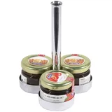 Contacto Edelstahl Marmeladen - Etagere für 3 Portionen