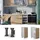 Vicco Apothekerschrank R-Line Medizinschrank für die Küche Artisan-Eiche/Weiß 30 cm AP Anthrazit