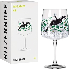 Ritzenhoff & Breker RITZENHOFF 3458002 Gin-Glas 700 ml – Serie Fabelkraft Motiv Nr. 2 – Cocktailglas mit Venusillustration – Made in Germany