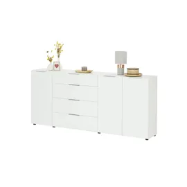 Möbel Kraft Sideboard 226 x 99 x 40 cm Weiß
