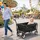BigDean Bollerwagen faltbar bis 80kg schwarz/grau