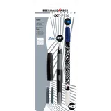 Eberhard Faber Schreibset mit Füller, Tintenkiller und Tintenpatronen Set NXT-PEN grau/schwarz