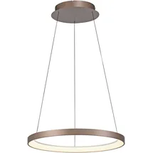 Paul Neuhaus Pendelleuchte Hoop, braun Ø rost, für Wohn- / Esszimmer, Metall, Modern - 57 cm - 57 cm - 180 cm