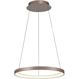 Paul Neuhaus Pendelleuchte Hoop, braun Ø rost, für Wohn- / Esszimmer, Metall, Modern - 57 cm - 57 cm - 180 cm