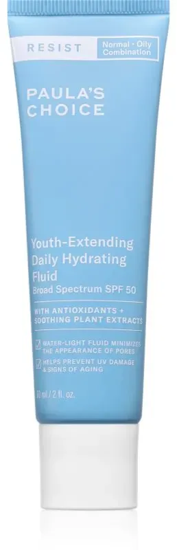 Paula's Choice Resist Youth-Extending Daily Hydrating Fluid SPF 50 feuchtigkeitsspendendes und schützendes Fluid SPF 50 60 ml