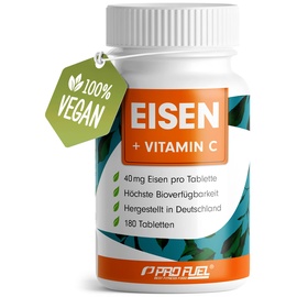 ProFuel Eisen + Vitamin C, 180 Tabletten