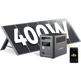 Tragbarer Solargenerator - Aferiy - Nomad1800 Pro - 1024wh - 1800w Ac - 400w Panel