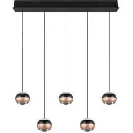 Trio Orbit 1-flg. 100 cm schwarz Metall
