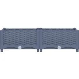 vidaXL Hochbeet 80 x 40 x 23 cm Braun