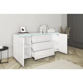 Home Affaire Sideboard VERA 150 x 67,9 x 39,5 cm Weiß