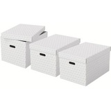 Esselte Home 34,5 x 29,5 x 50 cm 3-tlg. weiß