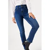 GARCIA Slim-fit-Jeans »Caro slim curved«, Gr. 29 - Länge 32, dark used, , 67563519-29 Länge 32