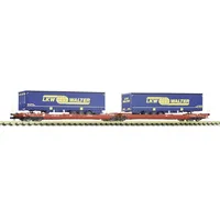 Fleischmann N Doppeltaschen-Gelenkwagen T3000e der DB AG Spedition LKW
