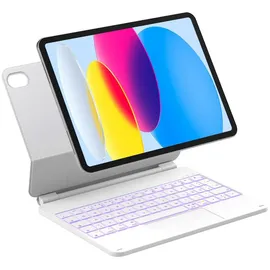 Inateck Magic Keyboard für iPad 10 (10,9 Zoll) und 11 (A16) Weiß