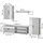 Vicco Wohnwand, Berno, (78 x 38.90 x 139.80 cm,