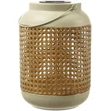 MARELIDA LED Solar Laterne Terassenleuchte Boho Bambus Optik Sensor H: