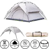 Toolbrothers  Outdoor  Camping Zelt für 2-4 Personen Kuppelzelt Hydraulikzelt Pop-Up zelt  Wasserdicht, 2000-3000 mm Wassersäule