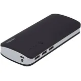 Logilink Mobile-Power 10000 Powerbank 10000 mAh Li-Ion Schwarz, Grau