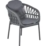 LC Garden Bari Gartenstuhl 63 x 62 x 79 cm dunkelgrau
