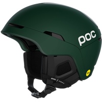 POC Obex MIPS - Leichter Ski- und Snowboardhelm für einen optimalen Schutz auf und abseits der Piste, Moldanite Green Matt, XS-S (51-54cm)