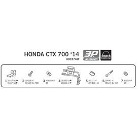 Shad 3p System Side Cases Fitting Honda CTX 700