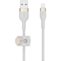 Belkin BoostCharge Pro Flex USB-A/Lightning Kabel 1.0m weiß (CAA010bt1MWH)
