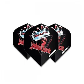 WINMAU Rock Legends Judas Priest Blade Dart Flights 100 micron schwarz